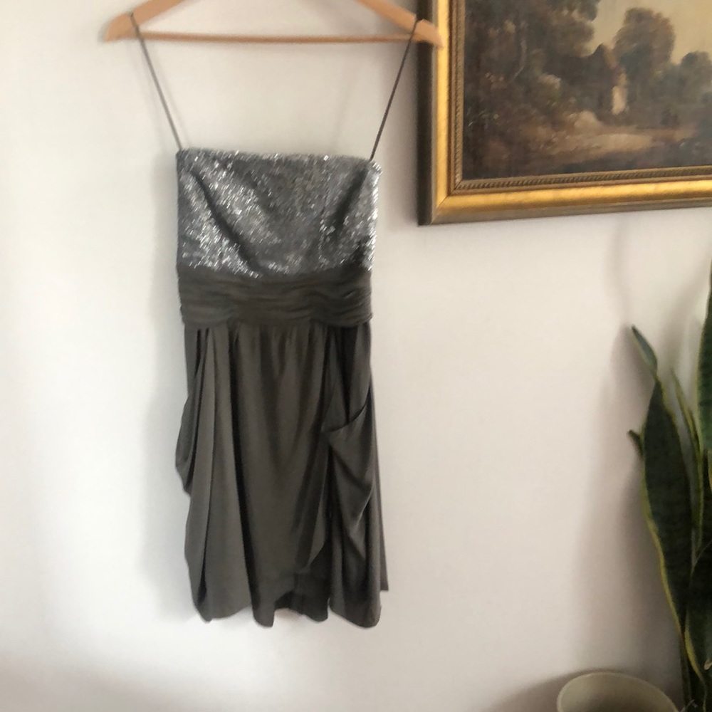 Alice + Olivia Silk Sequin Mini Dress